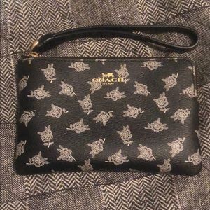 Floral Coach wristlet
